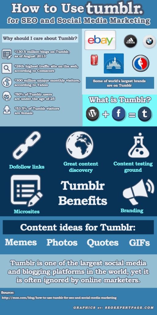 Social Media Infographic How To Use Tumblr For Seo And Social Media