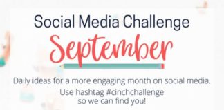 Social media infographic – September Social Media Challenge – CinchShare Blog