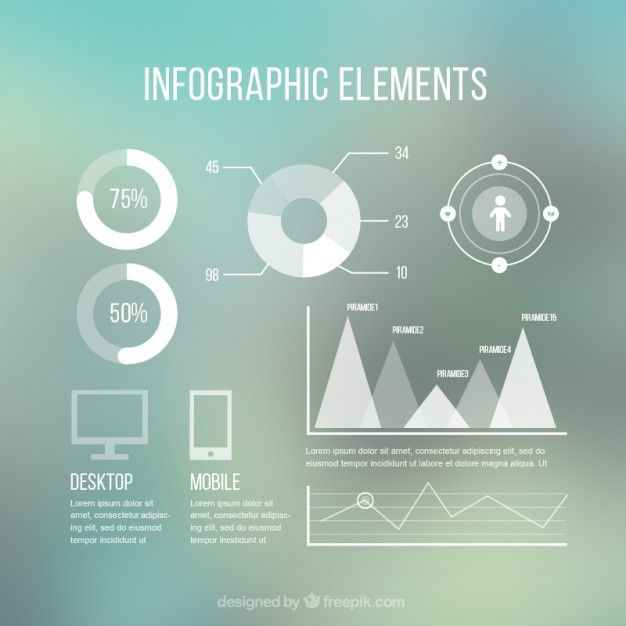 Statistics infographic : Éléments infographiques modernes ...