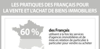 Statistics infographic : Achat et vente immobilier : les pratiques réelles des Français