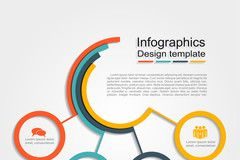 Statistics infographic : Infographic design template. Vector illustration.