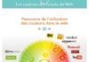 Statistics infographic : Les couleurs des géants du web : Dans le webdesign, la couleur n’a pas seule…