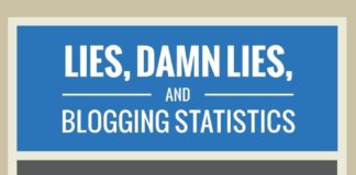 Statistics infographic : Lies, Damn Lies, and Blogging Statistics