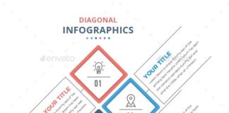 Statistics infographic : Modern Diagonal Infographics Template – Infographics