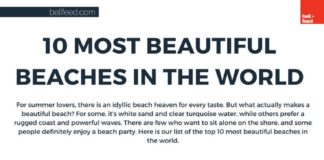 Travel infographic – 10 Most Beautiful Beaches in the World