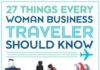 Travel infographic – 27 Things Every Woman Business Traveler Should Know