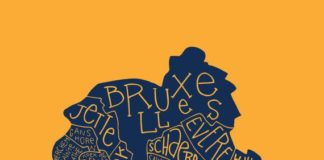 Travel infographic – Carte de ville typographiques de Bruxelles #seemybrussels