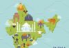 Travel infographic – India landmark travel map vector by Vectorstockersland on Creative Market