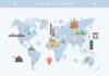 Travel infographic – Landmarks Travel Map Illustration by Decorwith.me Shop on Creative Market