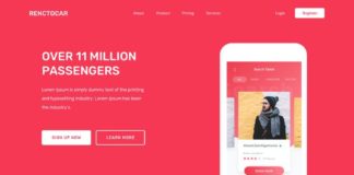 Travel infographic – Rentocar Landing Page – Inspire Design | #ui #ux #userexperience #website #web…