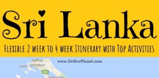 Travel infographic – Sri Lanka itinerary – Explore Sri Lanka in a Month (or so