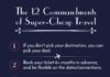 Travel infographic – The 12 Commandments Of Super-Cheap Travel