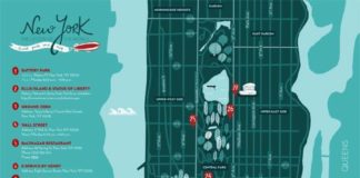 Travel infographic – Travel infographic – CITIZEN OF THE WORLD – NYC TRAVEL GUIDE & MAP by Ana Seixas, via Behance