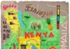 Travel infographic – Travel infographic – Illustrated Map of Kenya