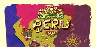 Travel infographic – Travel infographic – Illustrated map of Peru. Travel #Travel #map #Peru