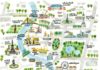 Travel infographic – Travel infographic – Map of Bangkok by Vicky Yang