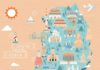 Travel infographic – Travel infographic – South Korea Travel Map – Download From Over 43 Million High Quality Stock Photos…