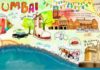 Travel infographic – illustrated guide of mumbai, india