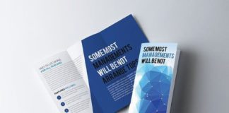 Medical infographic : Business Trifold Brochure Template. Medical Infographic