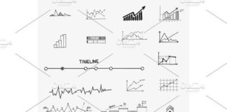 Statistics infographic : business finance statistics infographics doodle hand drawn elements. Concept – g…