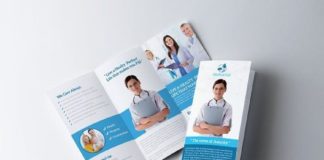 Medical infographic : Medical Trifold Brochure Template. Medical Infographic