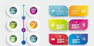 Statistics infographic : Timeline statistics infographics vector