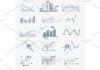 Statistics infographic : business finance statistics infographics doodle hand drawn elements. Concept – g…