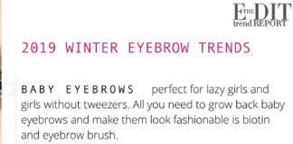 Fashion infographic : Eyebrows that are in fashion for 2019