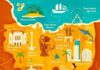 Travel infographic – Travel infographic – Travel infographic Map of Jakarta for Garuda Indonesia by Wesley Robins