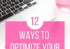 Social media infographic – 12 Easy & Effective Ways to Optimize Your Pinterest Profile & Rank #1