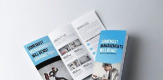 Medical infographic : Business Trifold Brochure Template. Medical Infographic