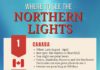 Travel infographic – The Best Places to See the Northern Lights – a comprehensive guide