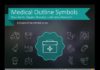 Healthcare infographic : Medical Signs and Outline Health Symbols for presentations (PPT icons)