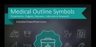 Healthcare infographic : Medical Signs and Outline Health Symbols for presentations (PPT icons)