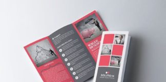 Medical infographic : Business Trifold Brochure Template. Medical Infographic