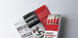 Medical infographic : Business Trifold Brochure Template. Medical Infographic