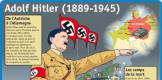 Science infographic – Educational infographic : Fiche exposés : Adolf Hitler (1889-1945)…