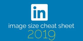 Social media infographic – Social Media Cheat Sheet 2019: Must-Have Image Sizes!
