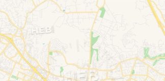 Travel infographic – Travel infographic – Empty vector map of San Marcos, California, USA