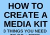 Social media infographic – Creating a media kit
