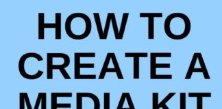 Social media infographic – Creating a media kit