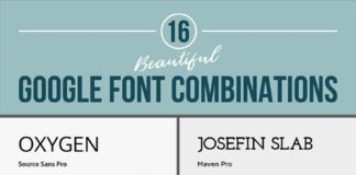 Business infographic : 16 Beautiful Google Font Combinations for a Stunning Business Website – Infographic