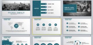 Business infographic : 27+ Business report professional PowerPoint templates