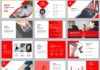 Business infographic : 30+ Best Red business Plan PowerPoint template