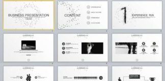 Business infographic : 30+ gray business Report PowerPoint templates
