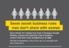 Business infographic : 7 Secret Business Rules Men Don’t Share With Women