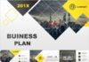Business infographic : Business infographic : 28+ Best yellow lowpoly business PowerPoint template