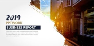 Business infographic : Finance report presentation PowerPoint