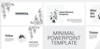 Business infographic : Minimal Clean Business Presentation PowerPoint Template