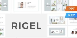 Business infographic : Rigel Presentation Template. PowerPoint Templates. $18.00